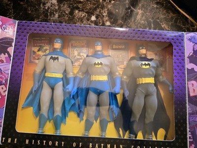 FAO Schwarz History of Batman Collection 3 Figure Gift Set 1940s 1970s 1990s