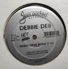 DEBBIE DEB "WHEN I HEAR MUSIC/LOOKOUT WEEKEND " WBMX ELECTRO FREESTYLE HOUSE EX