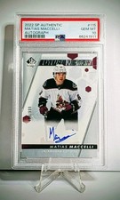 2022-23 SP Authentic Matias Maccelli Future Watch Auto 484/999 #115 PSA 10 - B