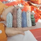10.5LB 60Pcs A Set Of Natural Quartz Crystal Jasper Point Tower Polished Healing — photo 4