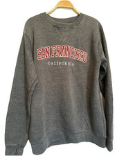 San Francisco Sweatshirt  San Francisco California Crewneck Gray Size XL