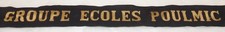 Bande/ruban légendé bachi GROUPE ECOLES POULMIC Marine Nationale armée française