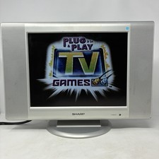 SHARP LC-15AV4U 15" 4:3 LCD TV RGB/S-VIDEO/RCA RETRO GAMING No Remote