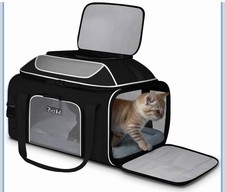 Dog Carrier Bag Soft Side Backpack Cat Pet Carriers Dog Travel Bags19 13 9 New
