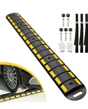 Rubber Speed Bump, 6.4FT Portable Speed Bumps, Heavy Duty Speed Bump for Drivewa