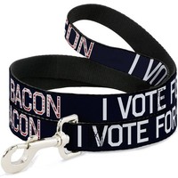 Dog Leash 6-FEET Vote For Bacon Black/White/Bacon (Us Import)