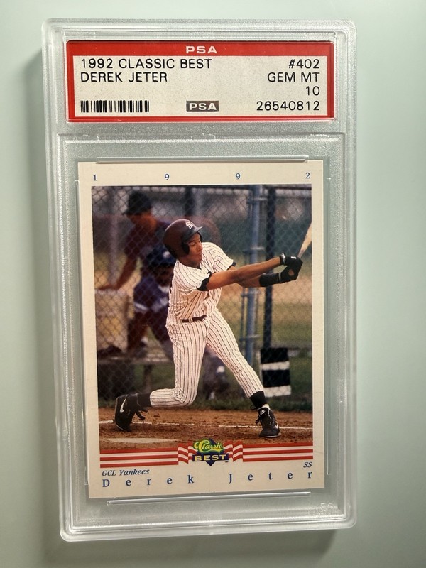 1992 CLASSIC BEST #402 DEREK JETER RC YANKEES HOF PSA 10