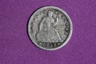 ESTATE FIND 1854 ARROWS - Seated Liberty Half Dime 5C #K60622