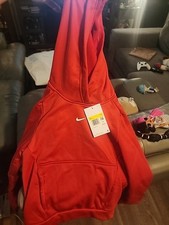 Nike Big Kids' Therma-FIT Pullover Training Hoodie in Red, Sz S