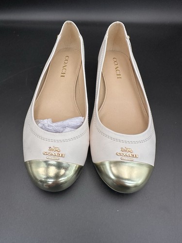 Ballerine Coach Chelsea con punta a cappuccio a contrasto taglia 6,5 - Foto 2 di 19