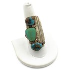 Southwest Signed Sterling Turquoise Black Onyx Red Coral Rings Lot of 5 #S5343-2 — photo 2