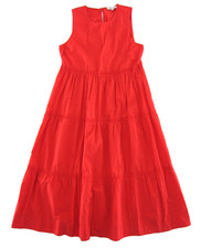 Madewell Red 100% Cotton Sleeveless Tiered Long Maxi Tank Sun Dress Small