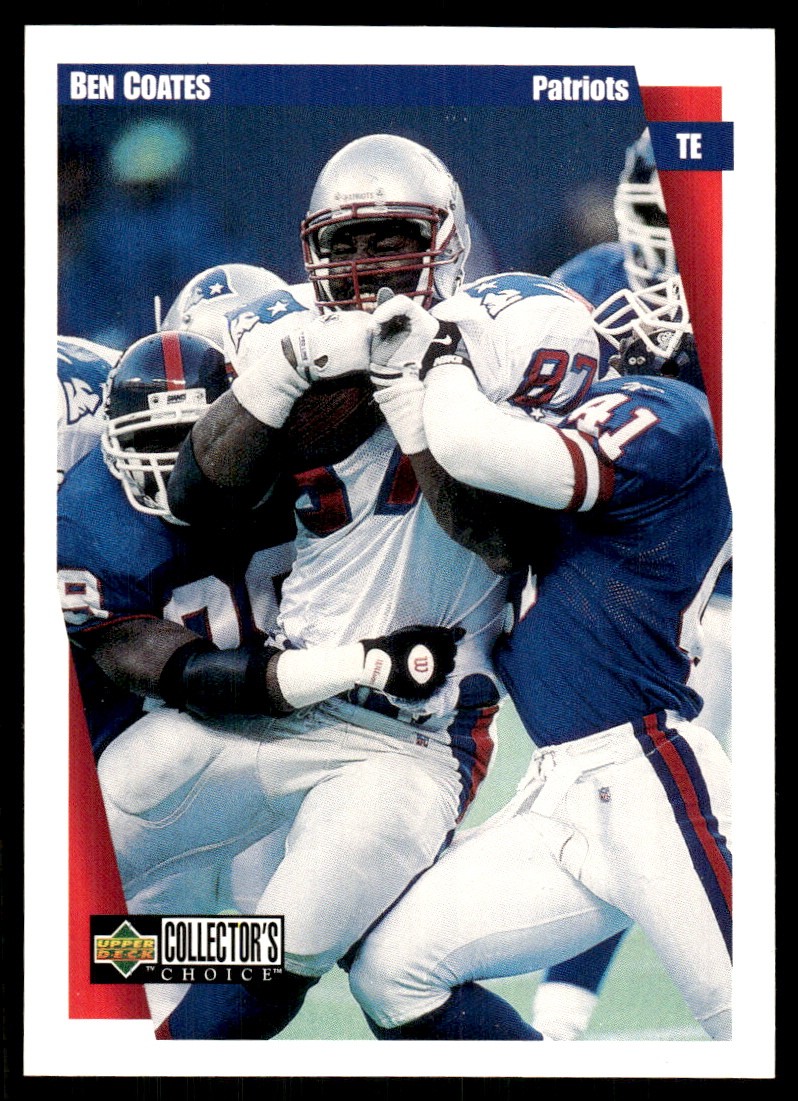Ben Coates 1997 Collector's Choice #237 Patriots NFL READ FREE SHIP AutographDen