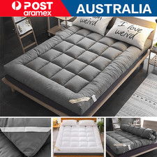 Luxury 10CM 2000GSM Pillowtop Mattress Topper Extra Thick S/D/Q/K BED SIZE