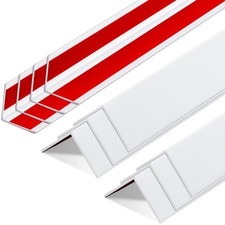 10 Pcs 1-1/8 x 48 Inches Wall Corner Protector Guards with Self Adhesive, Whi...