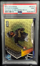 Marketplace image: 2022 Bowman Chrome BTP77 Liover Peguro Superfractor 1/1 PSA 9