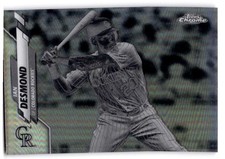 2020 Topps Chrome #36 Ian Desmond Negative Refractor