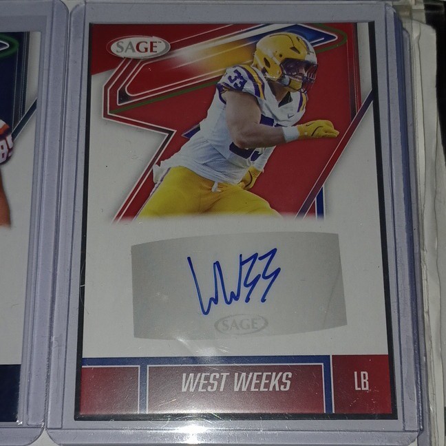 SAGE 2021 NCAA Autographs 4-Card Lot
