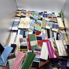 Vintage Sewing Mixed Lot Of 30 Wrights Bias Tape Seam Binding Rick Rack