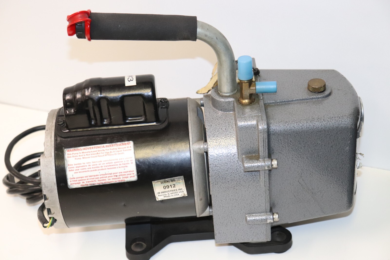 For Parts/Repair JB Industries DV6E Eliminator 6 CFM Vacuum Pump eBay