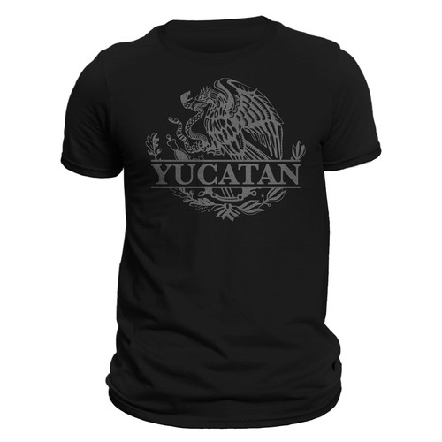 Yucatan Mexico Eagle Emblem Mexican Flag T-Shirt