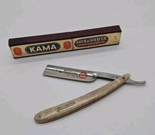 Vintage Koch & Schafer "KAMA" Straight Razor - JEEP CAR DESIGN - RARE! W/ Box