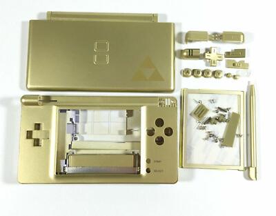 Replacement Housing for Nintendo DS Lite Glass Lens Shell Gold