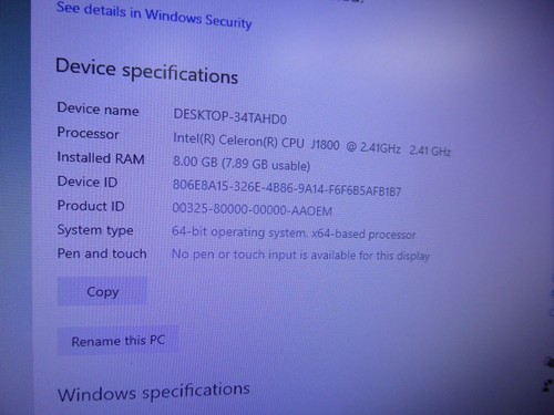 DELL INSPIRON 3646 SFF PC INTEL CELERON J1800 2.4GHz 8GB 320GB WINDOWS 10 HOME - Picture 11 of 20