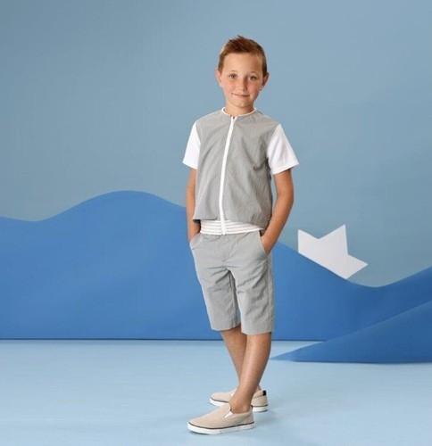 Blumint Troy Children's Pants Blue/Gray; Sizes 18M, 2Y, 5Y, 6Y, 7Y, 8Y, 10Y - Picture 5 of 7