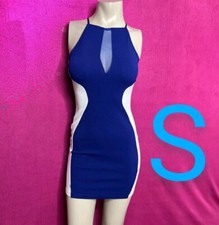 🆕Royal Blue & White Bodycon Club Dress Size S