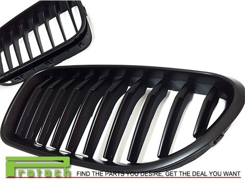 650i 640i M6 BMW F06 F12 F13 FLAT MATTE BLACK GRILLE FRONT GRILLES - Picture 2 of 2