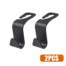 2pcs Car Seat Hook Bag Organizer Holder Clip Carbon Fiber Look Car Accessories 2pcs Car Seat Hook Bag Organizer Holder Clip Carbon Fiber Look Car Accessories
