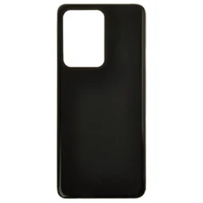 Back Glass for Samsung Galaxy S20 Ultra Black Aftermarket Replacement Part