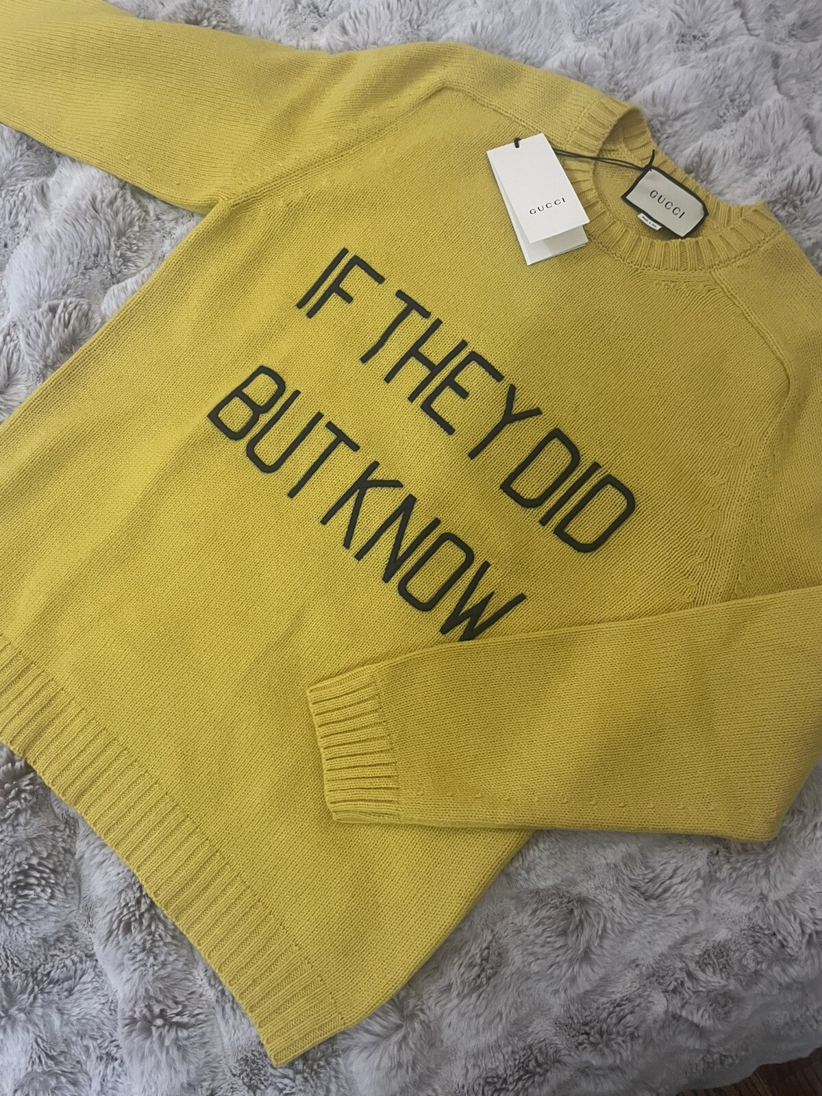 Gucci Men's "If They Did But Know" Sweater Sz M image 2