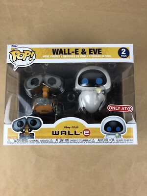 Funko Pop! Disney Pixar Wall-E & Eve 2 Pack Target Exclusive MIB