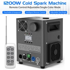 1200W Cold Spark Machine Stage Effect DMX Firework Event Party Wedding w/Remote