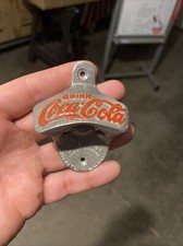 Coca Cola Bottle Opener Solid Metal Patina Beer Soda Pepsi Rustic Home Decor