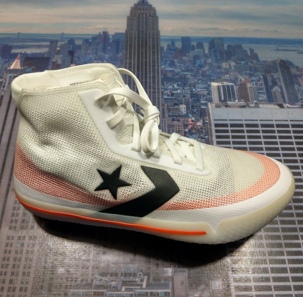 Converse All Star Pro BB Basketball High Top White/Mandarin Size