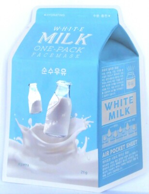 A'pieu WHITE MILK One-Pack FaceMask Sheet new