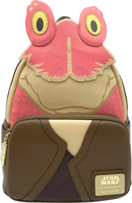 Star Wars Jar Jar Binks Cosplay Mini Backpack by Loungefly - New, With Tags