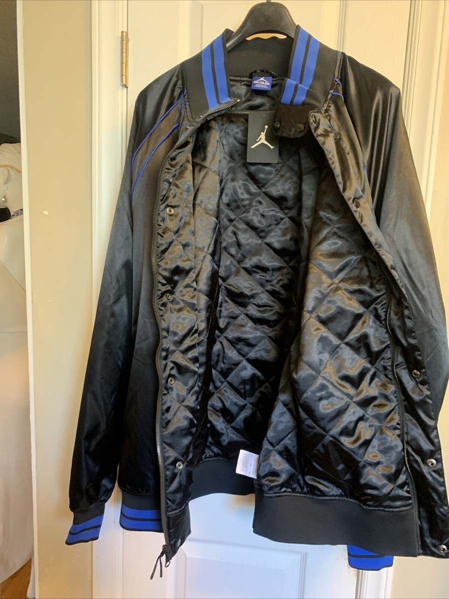 ジャケット・アウター Air Jordan 1 Wings  Satin Jacket Air Jordan 1 Wings Retro Royal Authentic Black Satin Jacket