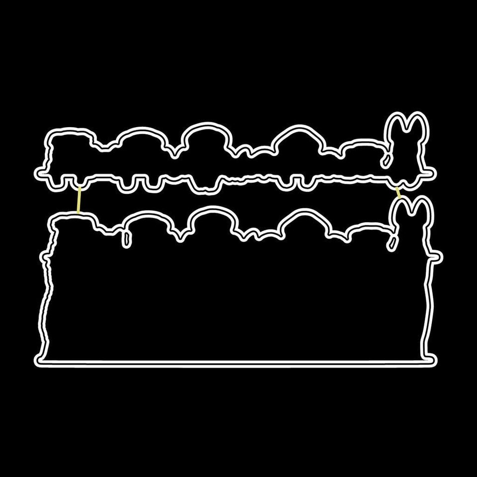 Standing Cute Dog Silicone Clear Stamp and Die Sets for Card Making