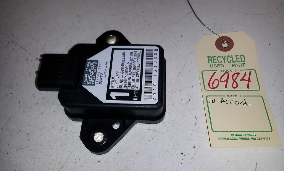 2010 Honda Accord YAW Rate G Sensor OEM 39960-TA0-A01 #6984 - Image 3 of 4