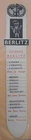 OLD MARK PAGES ADVERTISING BOOKMARK PREPARATION LANGUAGES BERLITZ SCHOOL