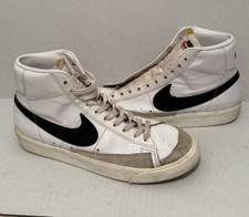 Nike Blazer Mid '77 CZ1055-100 Sneaker Women's White Black Leather Shoes Size 10