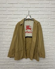 Vintage 90s Men's Burberrys Burberry London Jacket Beige Big Logo Size 48