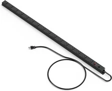 Long Metal 16 Outlet Power Strip, Heavy Duty Power Strips Surge Protection 4800J