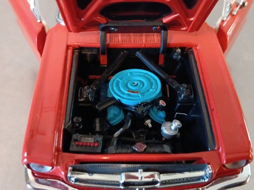 Franklin Nuova Nuova Auto Diecast 1964 1/2 Rossa FORD MUSTANG CONVERTIBILE 1:24 - Foto 7 di 10