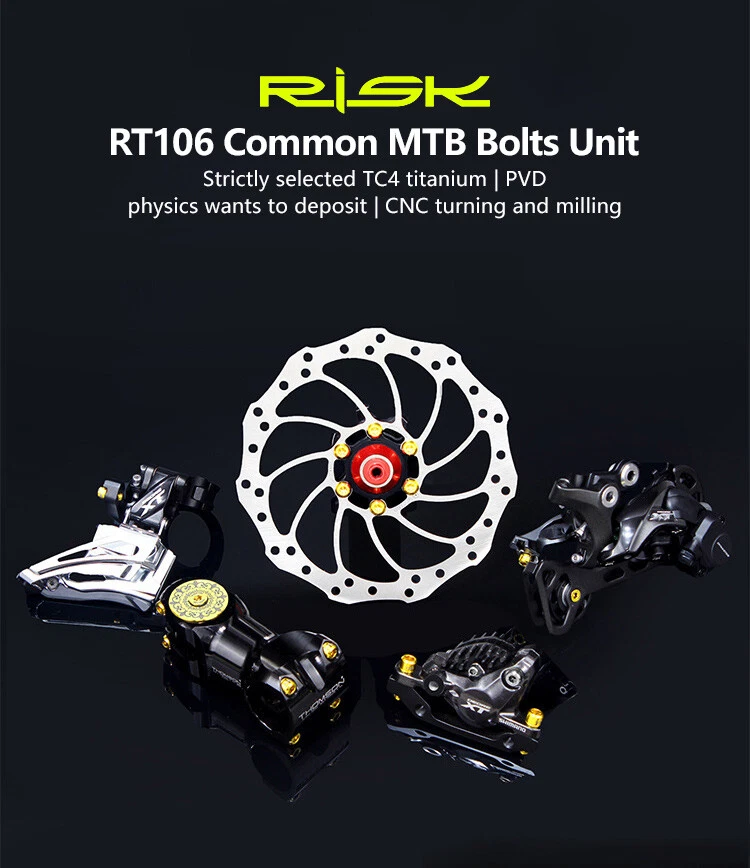 36pcs Titanium Alloy Screw Kits for MTB Bike Common Bolts Screw with Washer - Image 4 of 4