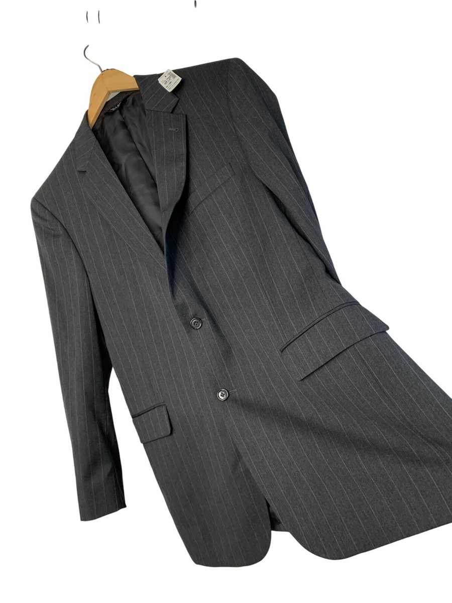 Jos. A. Bank Signature Wool 2-Button Grey Stripe Suit Jacket Only 